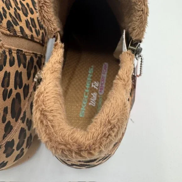Skechers Women's Wide Fit Animal Print Ankle Booties Size 9 NEW!!! - Picture 6 of 8
